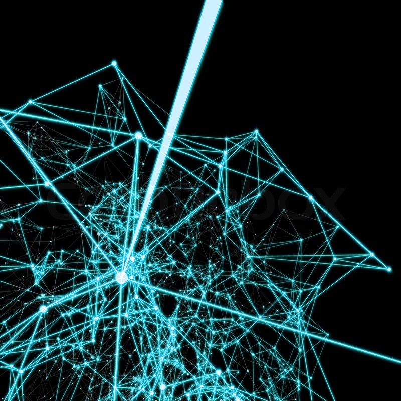 shiny sci fi electric connected lines abstract background