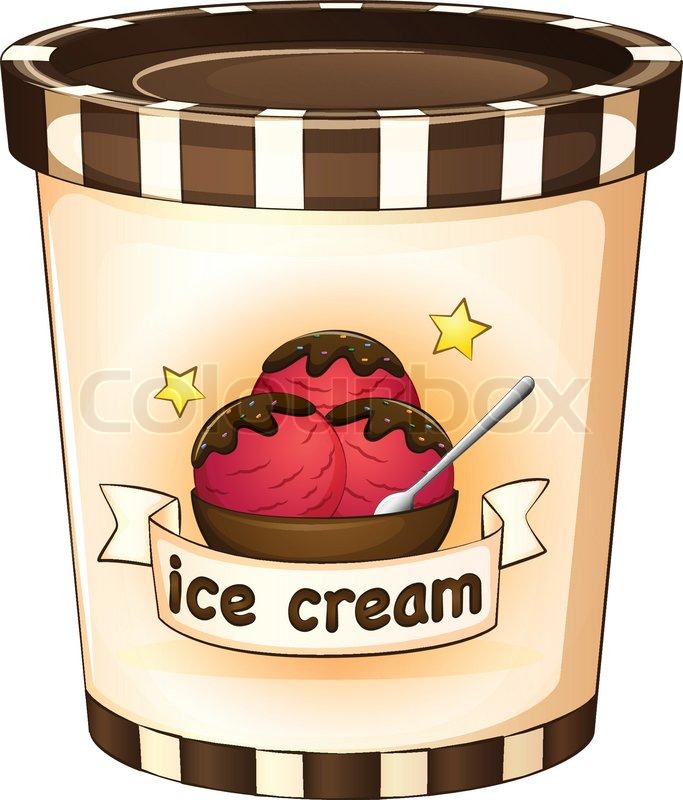 BM_icecream_tub StockVektor Colourbox