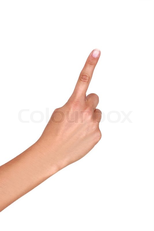 Woman Wagging Finger Stock Image Colourbox