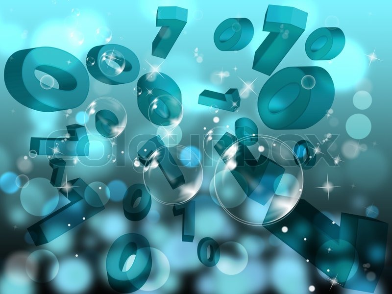 Zero One Background Showing Network | Stock image | Colourbox