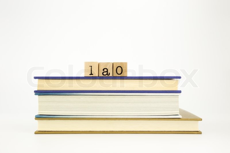 Laotische Sprache Wort auf Holz Stock Bild Colourbox