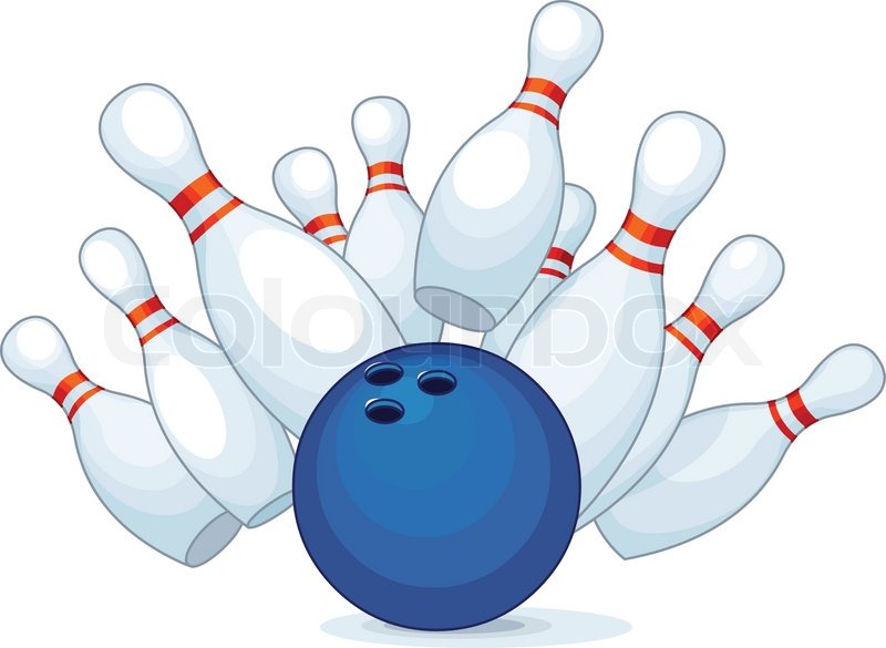 Illustration of a bowling ball | Stock vector | Colourbox