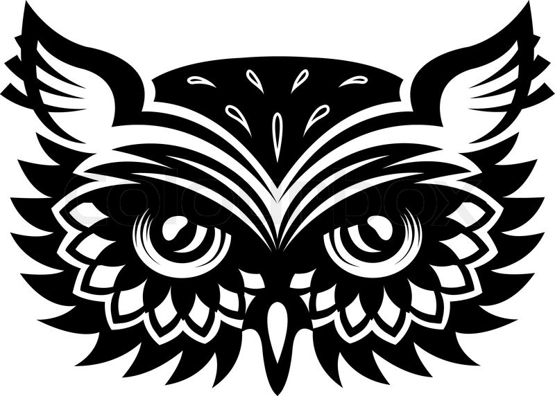 owl eyes drawing tattoo