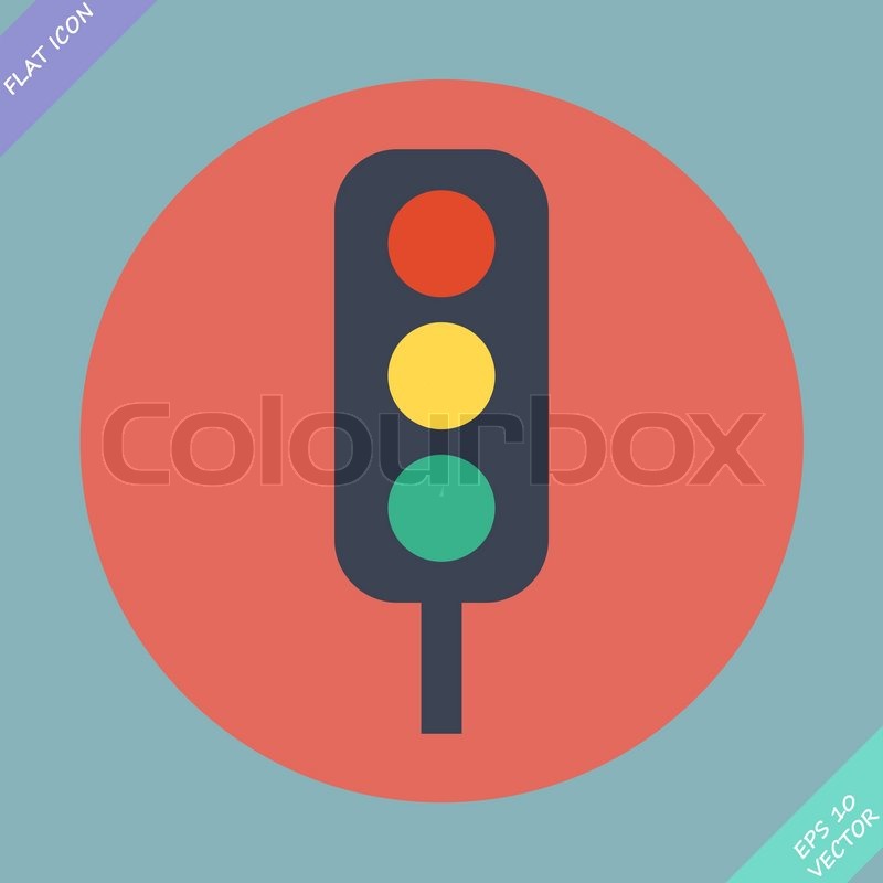 Ampel Symbol Vektor Illustration Stock Vektor Colourbox