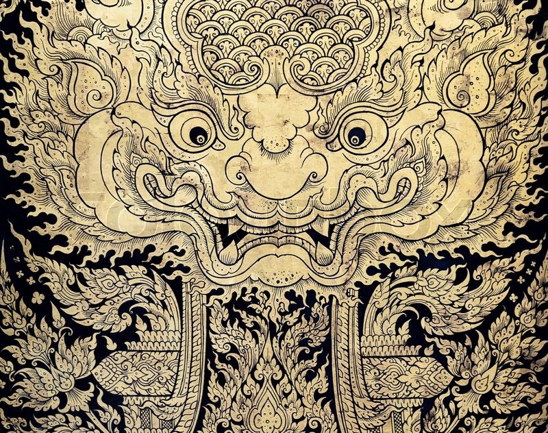 Ancient Buddhist Wall Painting Ancient Buddhist Wall Painting