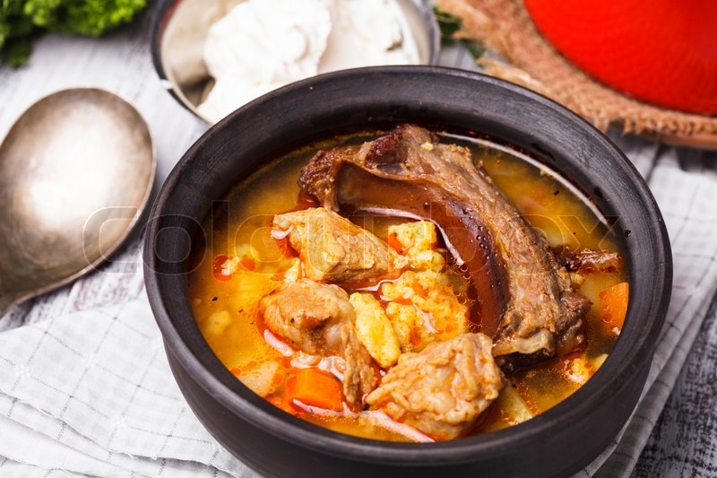 Traditional hungarian dish - bogracs ... | Stock image | Colourbox