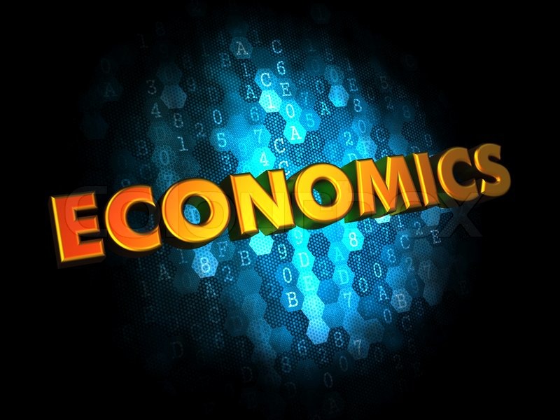 Economics Concept on Digital Background. | Stock image | Colourbox