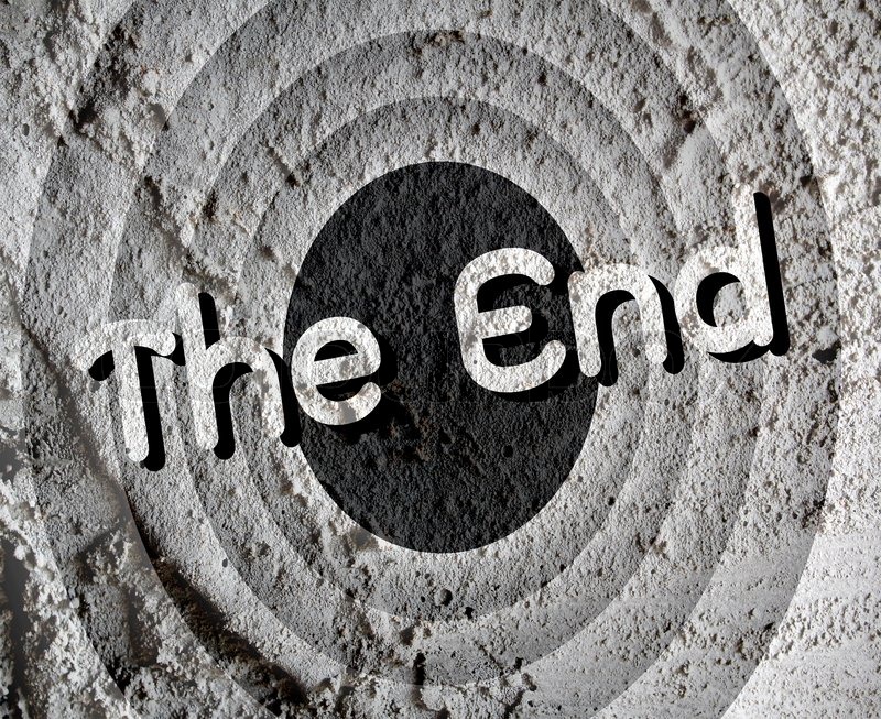 The end Movie ending screen on Cement Stock image Colourbox The end Movie ending screen on Cement Stock image Colourbox
