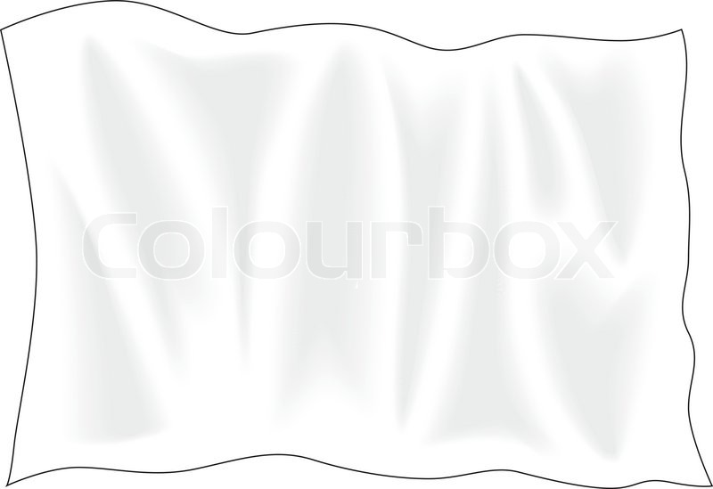 Weiße Fahne | Stock-Vektor | Colourbox