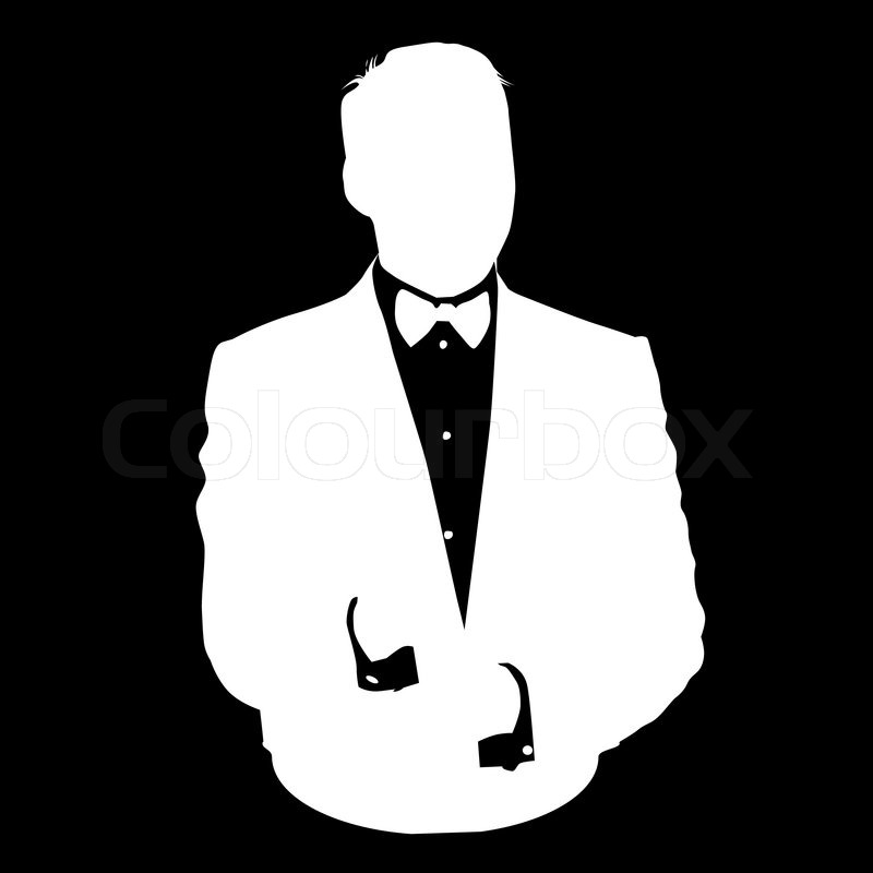 Graphic illustration of a man in