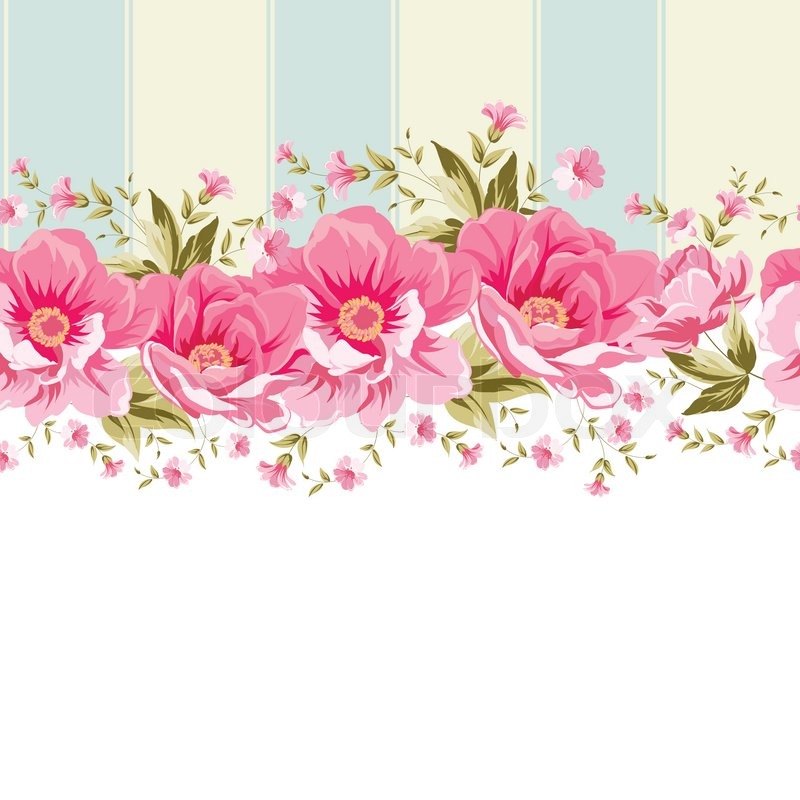 vintage floral border design