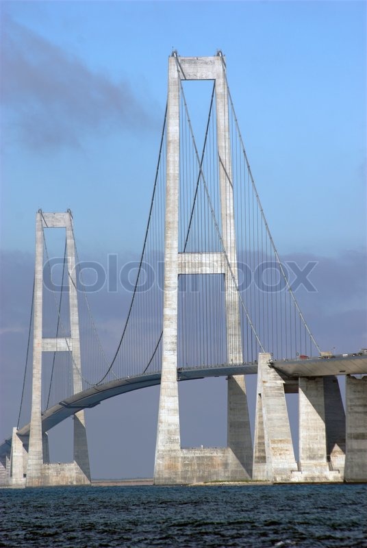 Storebæltsbroen Stock Bild Colourbox