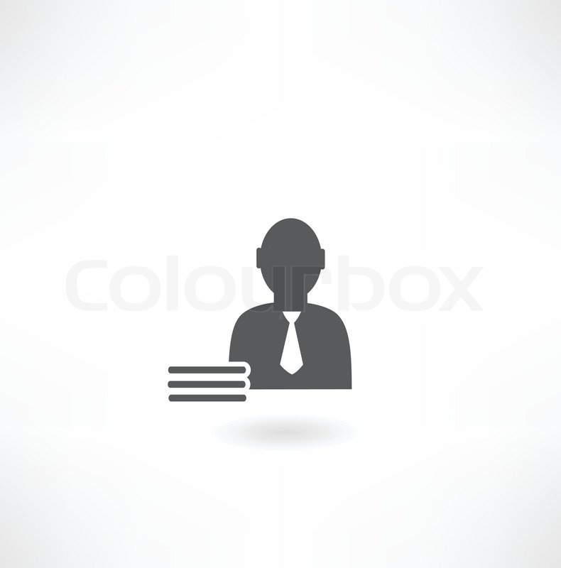 Man at work icon | Stock vector | Colourbox