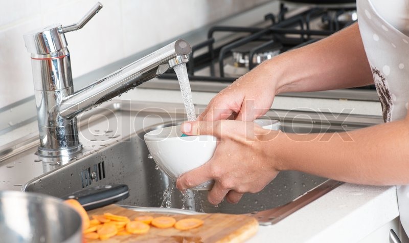 Image result for person washing dishes