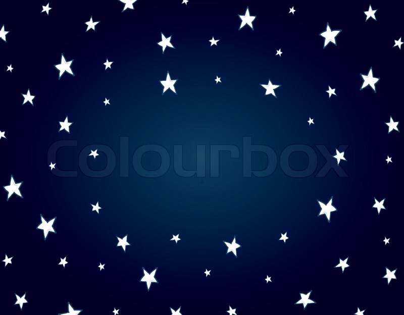 Cartoon night star background | Stock vector | Colourbox