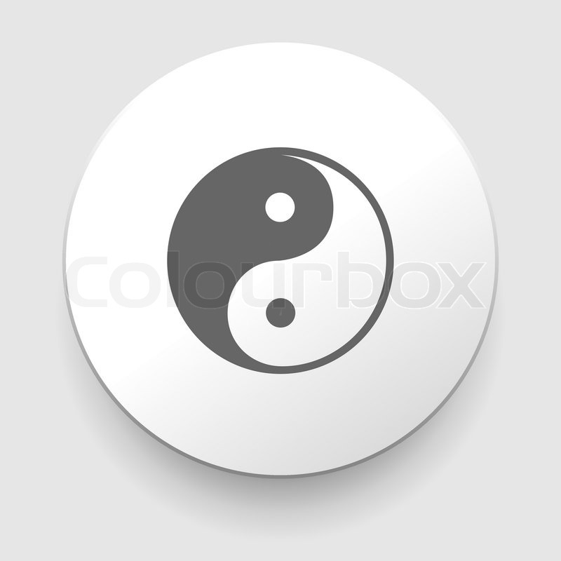 Yin and Yang symbol on white | Stock vector | Colourbox