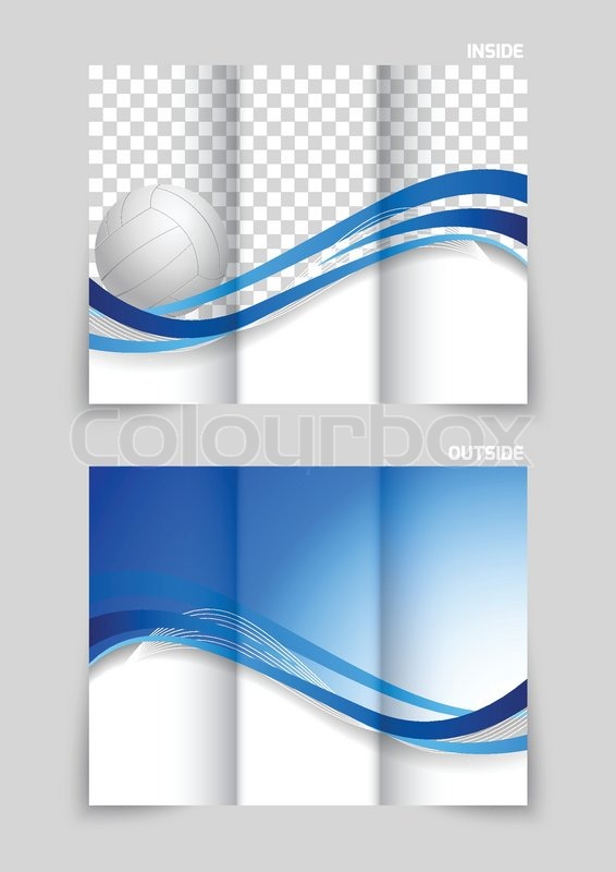 Tri-fold brochure design | Stock vector | Colourbox