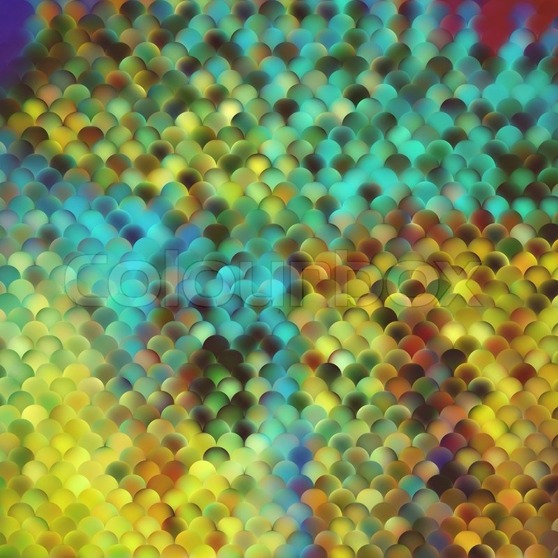 Set of fish scales backgrounds, vector | Stock vector | Colourbox