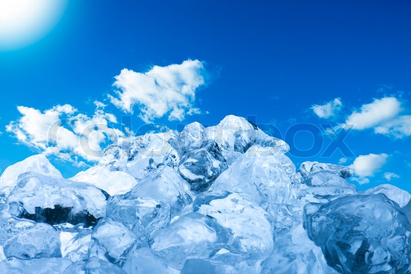 Ice Cubes to be use as background | Stock image | Colourbox