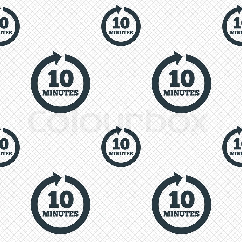 Every 10 minutes sign icon. Full Stock vector Colourbox