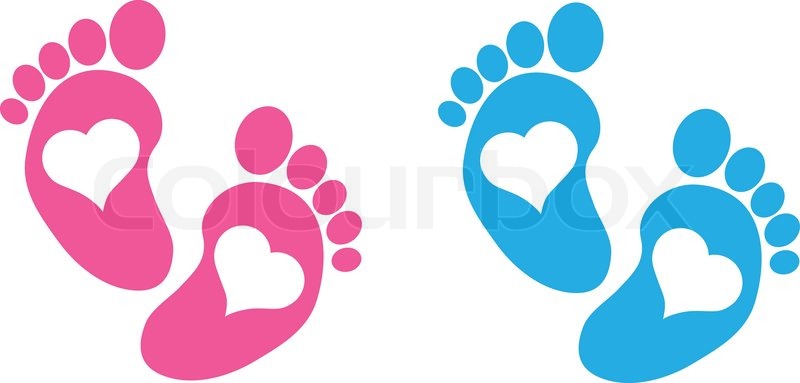 BABY FEET Stock Vector Colourbox