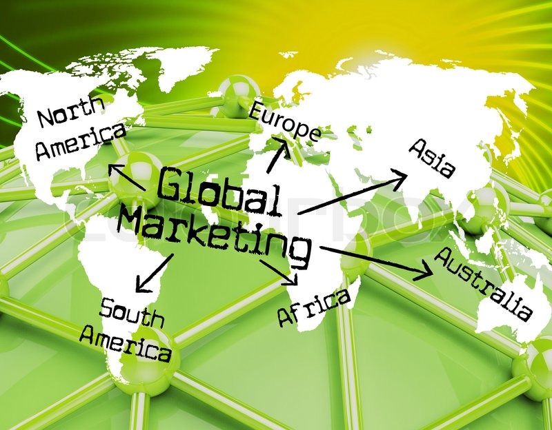 Global Marketing Representing Stock image Colourbox
