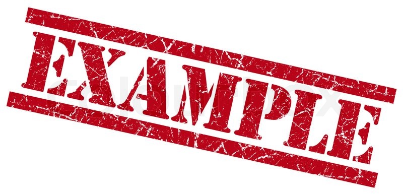 example red grungy stamp isolated on white background stock photo