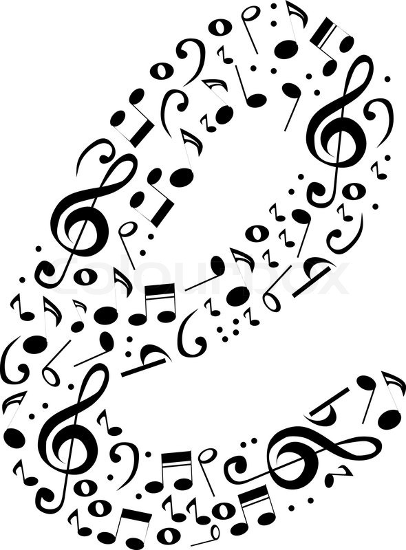 decoration symbol note music from  e alphabet notes vector  made music Abstract