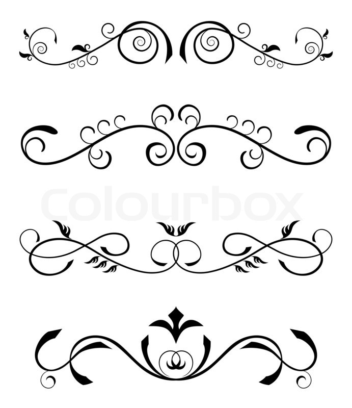 ecke-verziert-verschn-rkelt-stockfoto-colourbox