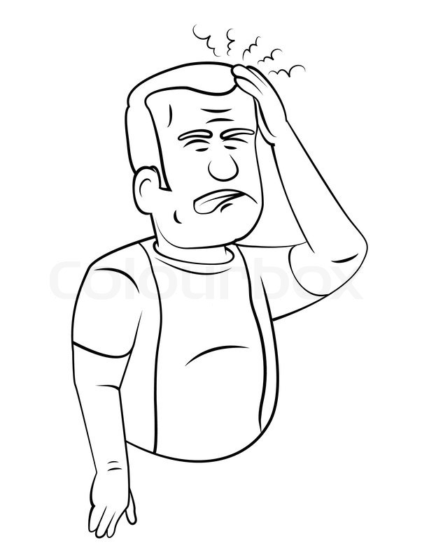 Headache Stock vector Colourbox