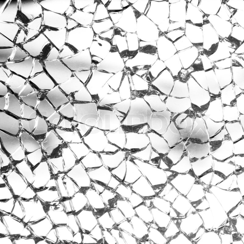 The abstract pattern of broken glass Stock image Colourbox
