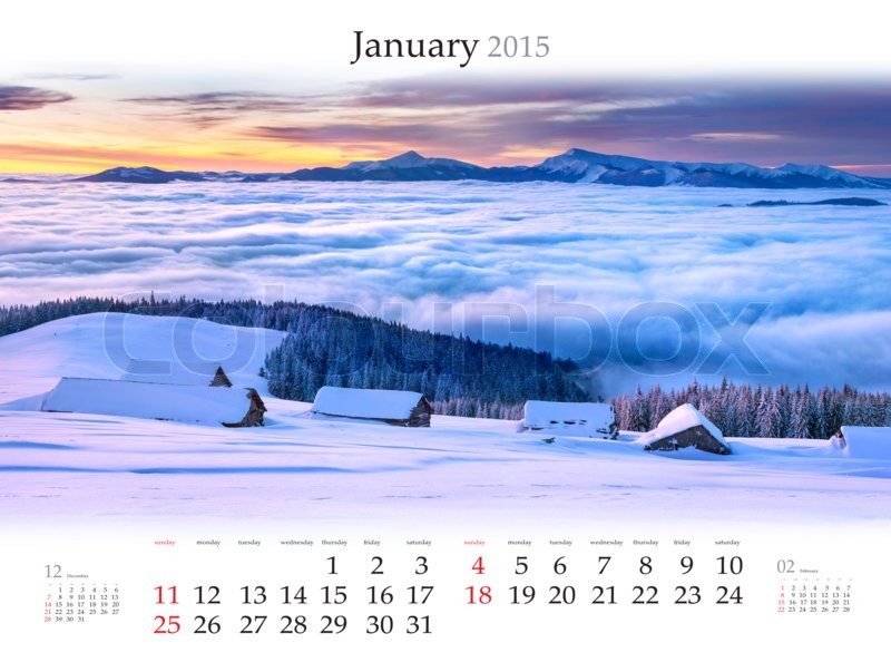landscape calendar