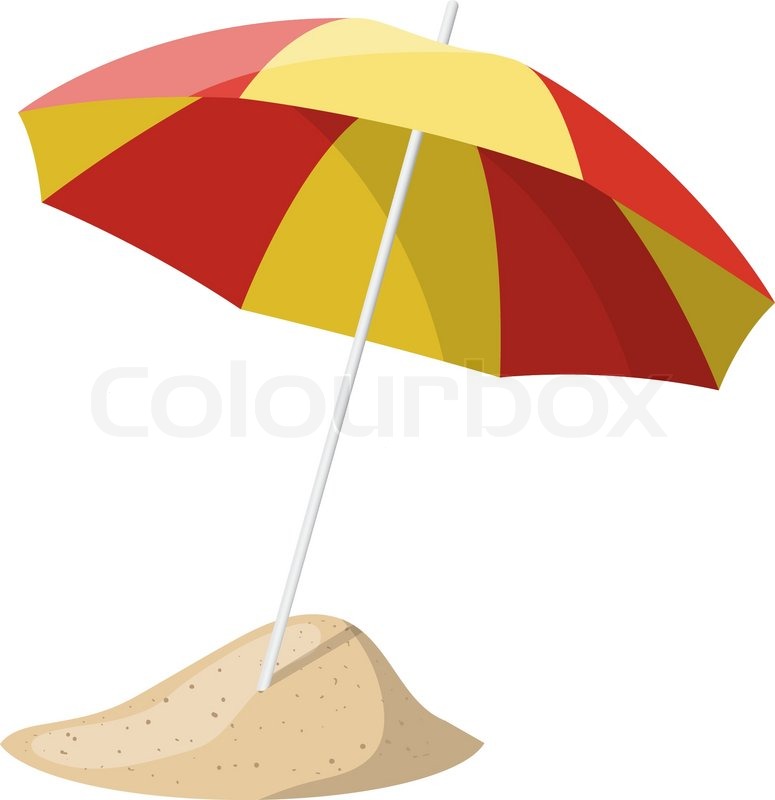 cartoon galery net: Cartoon Umbrella Beach