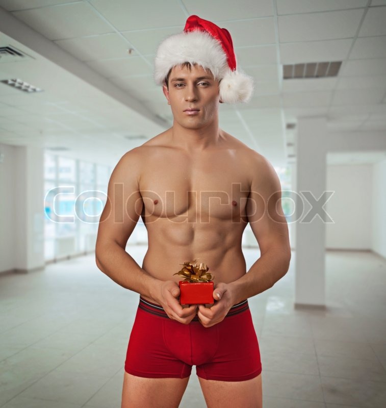 Nude Hot Guys Wearing Santa Hat 71