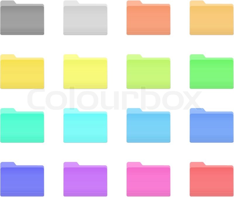 colored folder icons windows 10