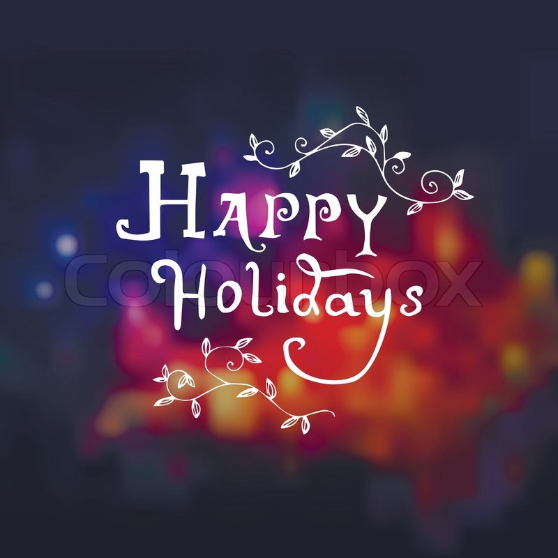 Elegant Holiday Vector Lettering | Stock Vector | Colourbox