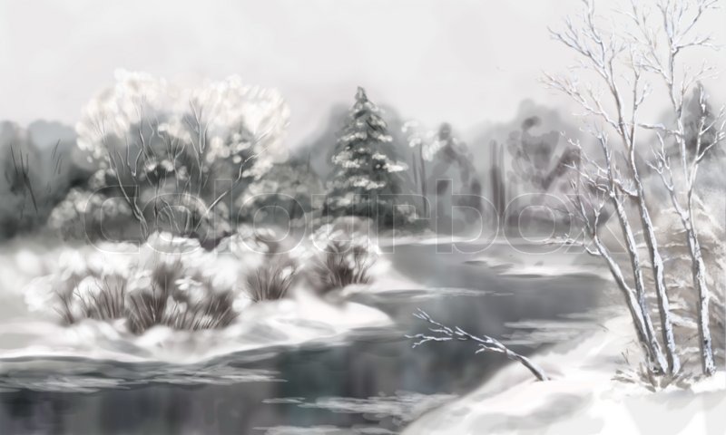 How To Paint A Winter Landscape Acrylic How To Paint A Winter Landscape Acrylic