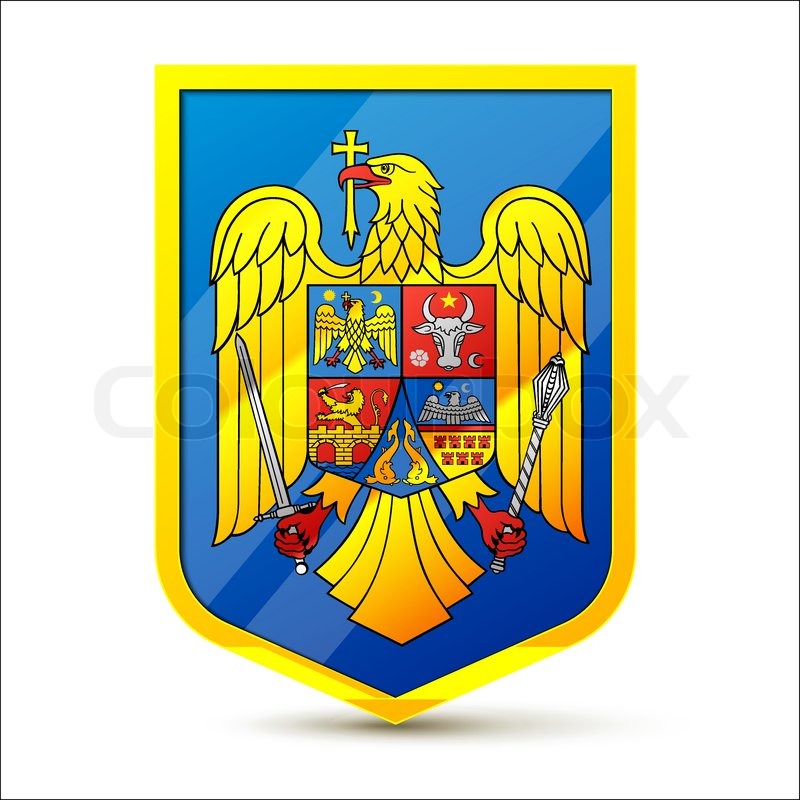 Coat of arms of Romania Stock vector Colourbox