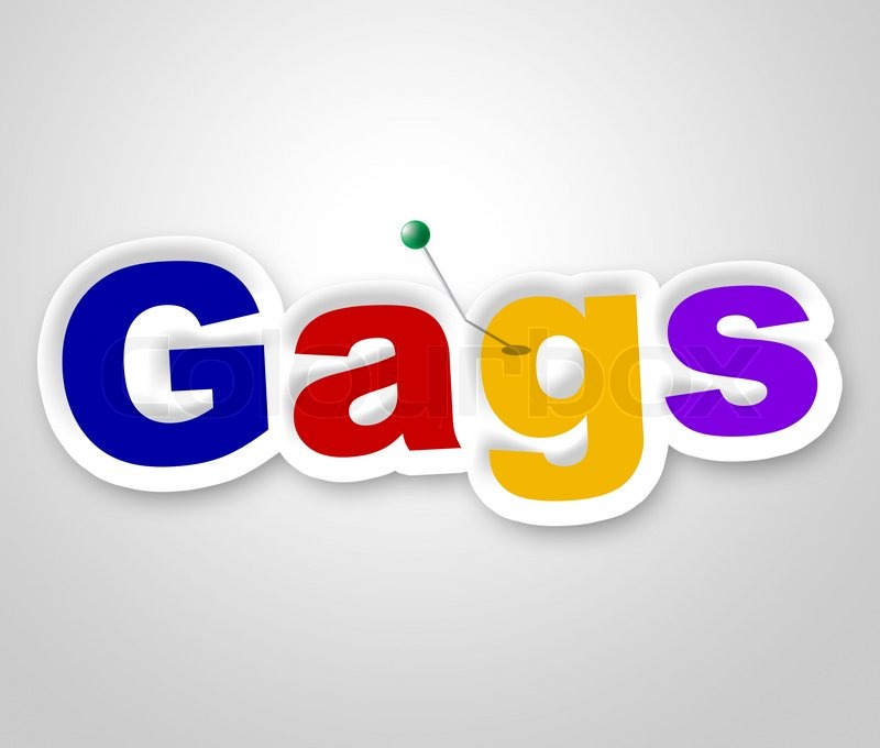 Gags Sign Showing Laugh Laughing And ... | Stock image | Colourbox