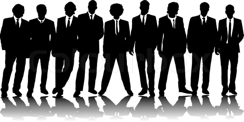 Group Of Men Silhouette