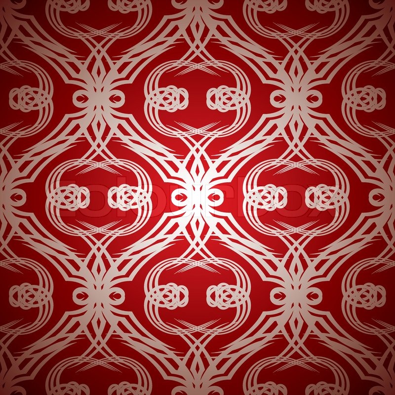 Red and silver seamless repeating ... | Stock vector | Colourbox