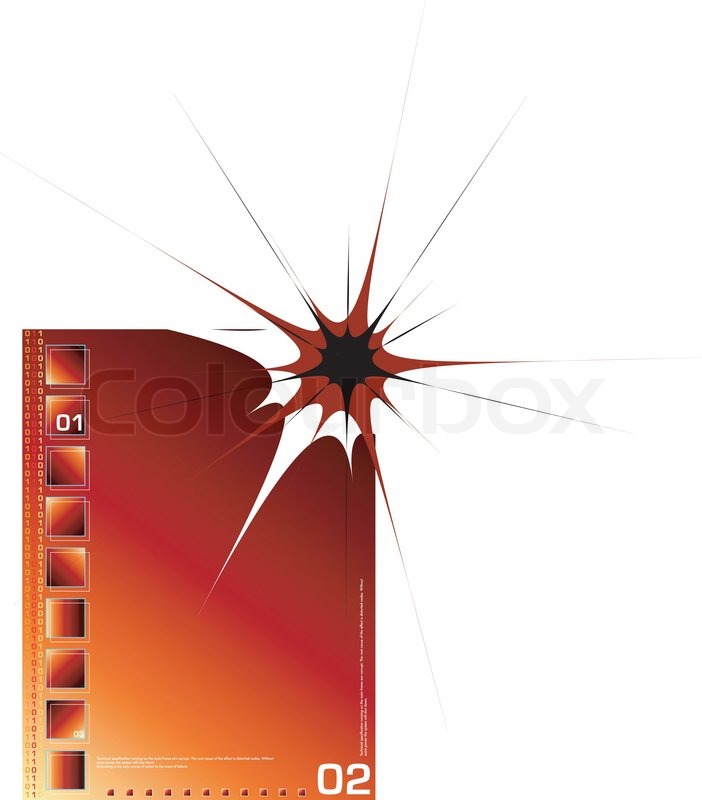 A technical abstract background in red | Stock vector | Colourbox