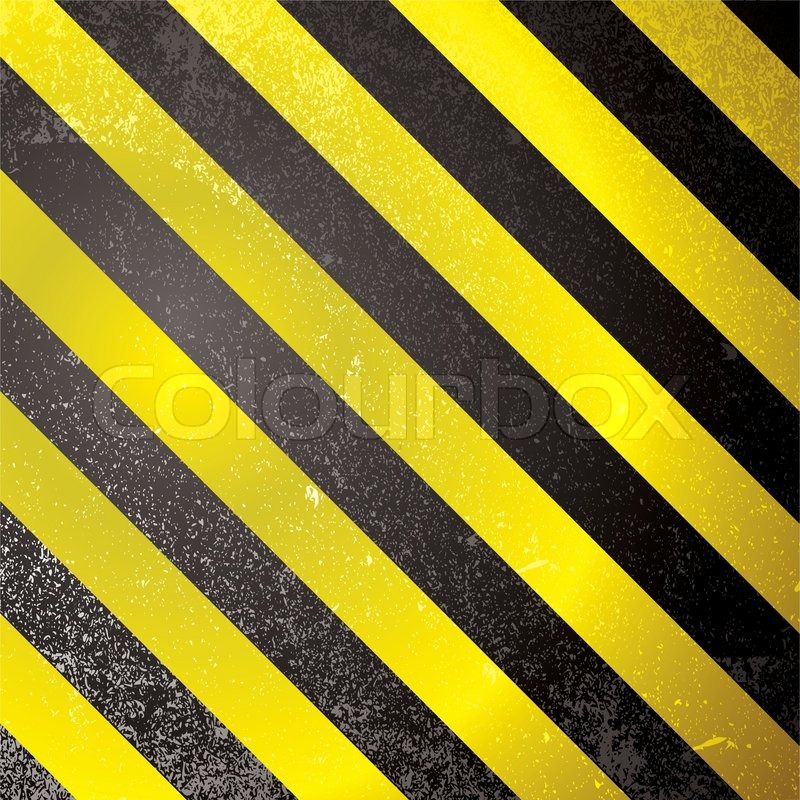 Warnung-Entwurf mit gelben und | Stock-Vektor | Colourbox