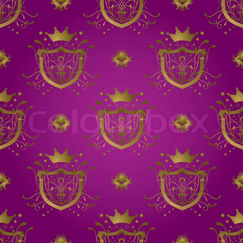 Royal seamless repeat background | Stock vector | Colourbox