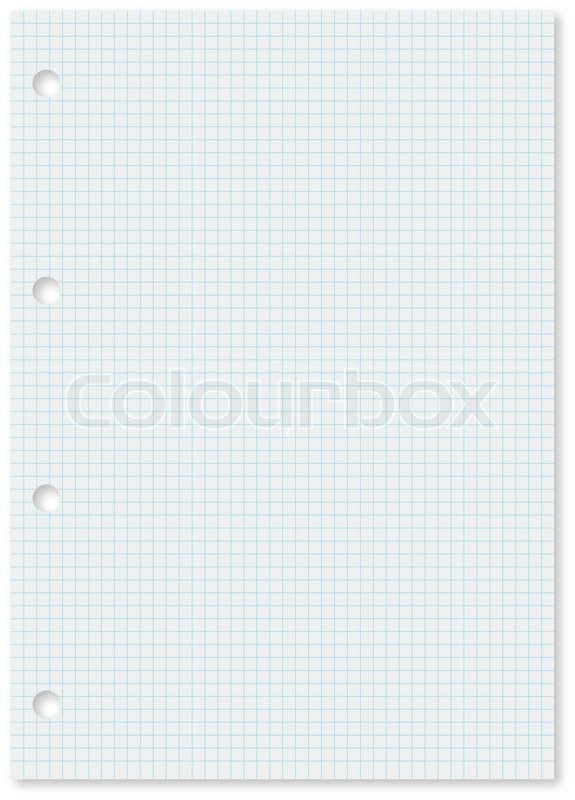 box vector message with in holes paper of squares graph White sheet thin and