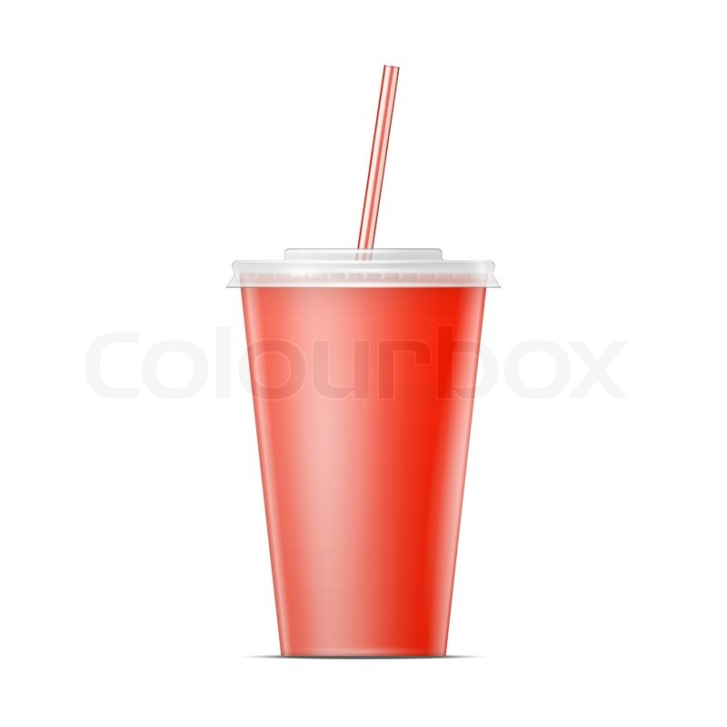 Download Red paper cup template for soda or cold beverage with ... Yellowimages Mockups