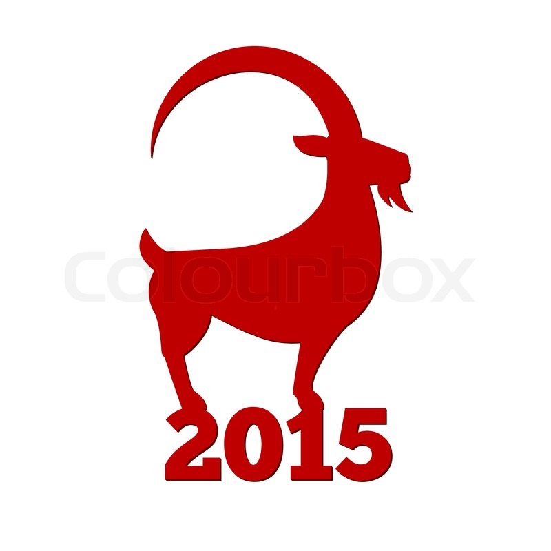 new year 2015 goat new year of the goat 2015 vector illustration new year 2015 goat new year of the goat 2015 vector illustration