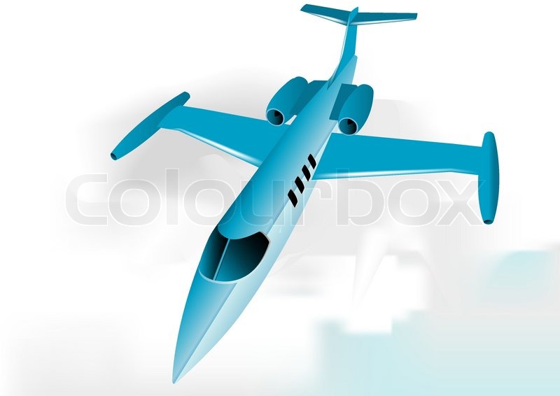 Learjet fully editable vector image | Stock Vector | Colourbox