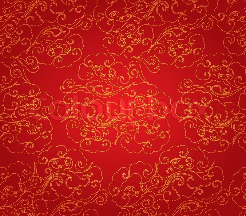 cloud abstract chinese new year background | Stock vector | Colourbox