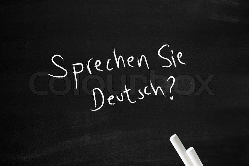 Sprechen Sie Deutsch Stock Image Colourbox